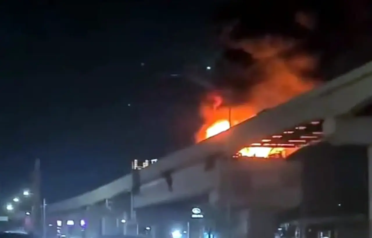 metro; incendio: monterrey; guadalupe; nuevoleon; obras; accidente; linea6